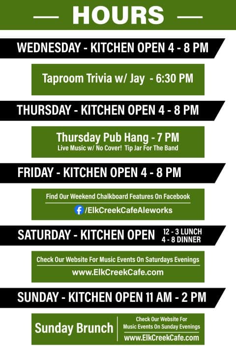 Elk Creek Cafe  Aleworks
