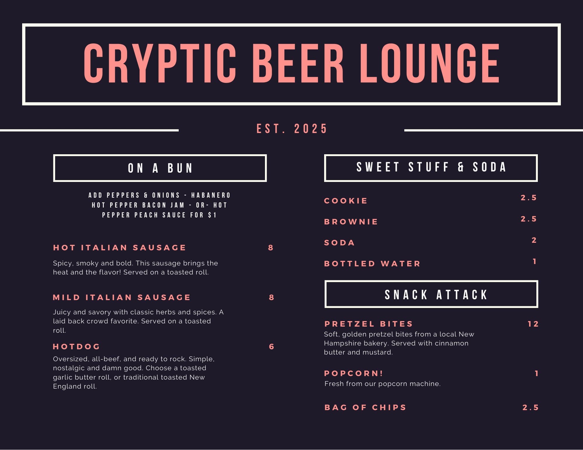 The Cryptic Beer Lounge